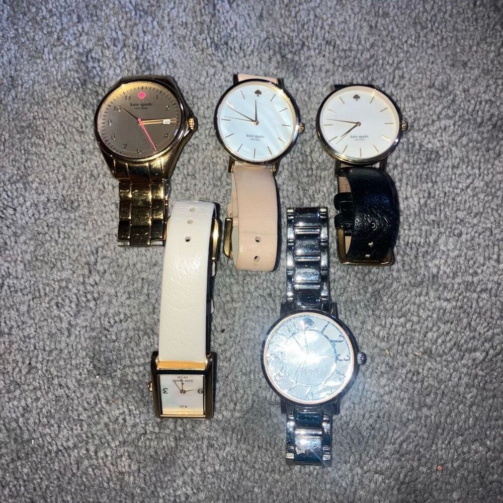 KATE SPADE GOLD WHITE SILVER WATCH LOT LADIES WOMEN